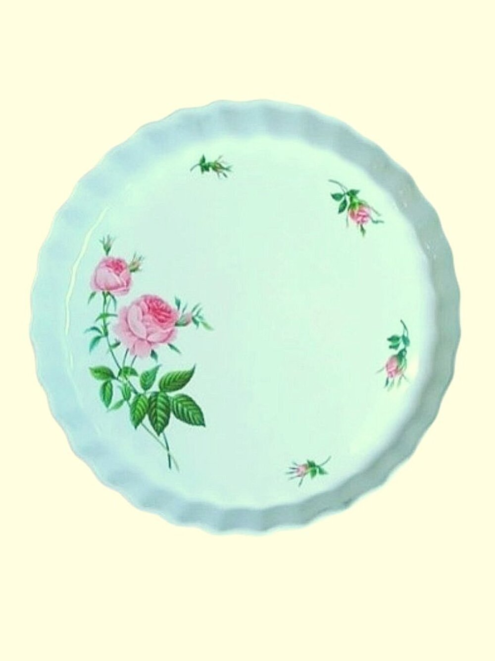 Christine Holm Floral Quiche/Pie Dish- 9.5"